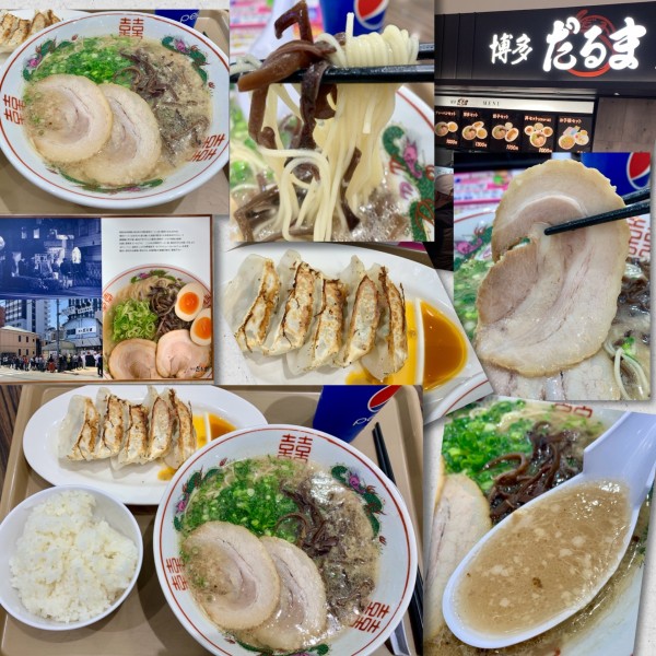 「餃子セット1100円（ﾗｰﾒﾝ､ｷﾞｮｳｻﾞ､小🍚)」@博多だるま JAPAN 越谷レイクタウンカゼ店の写真