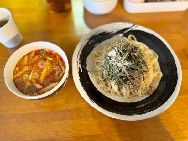 「毛呂山店限定メニュー坦々坂つけ1200円」@坂戸つけめん 国武屋 毛呂山店の写真