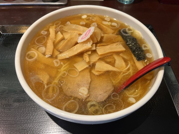 「大盛中華蕎麦　メンマ　大盛無料1020円」@中華蕎麦 金魚の写真