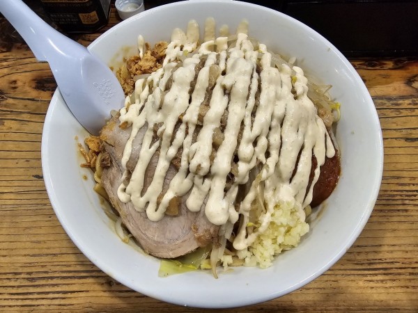 「味噌汁なし並　ニンニクアブラガリマヨ　1100円」@夢を語れ青森の写真