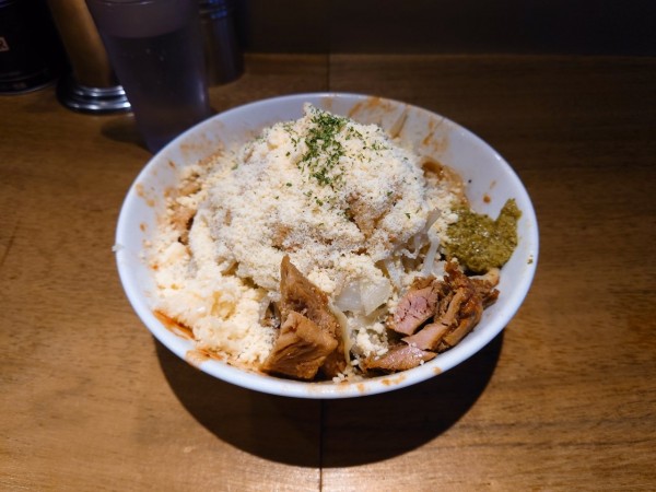 「【限定】ピザ汁なし」@MEN YARD FIGHTの写真