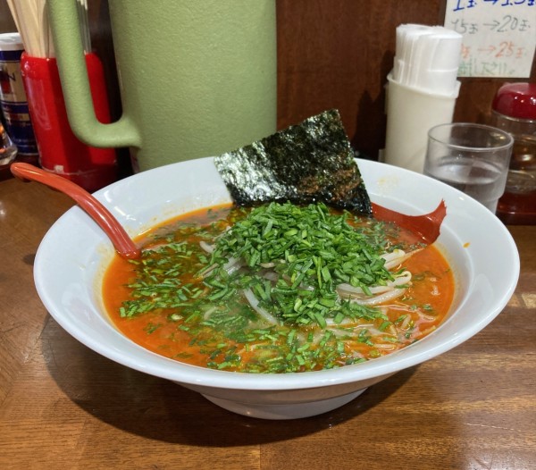 「韓国ラーメン」@ラーメン&らーめん 一代元 勝田店の写真