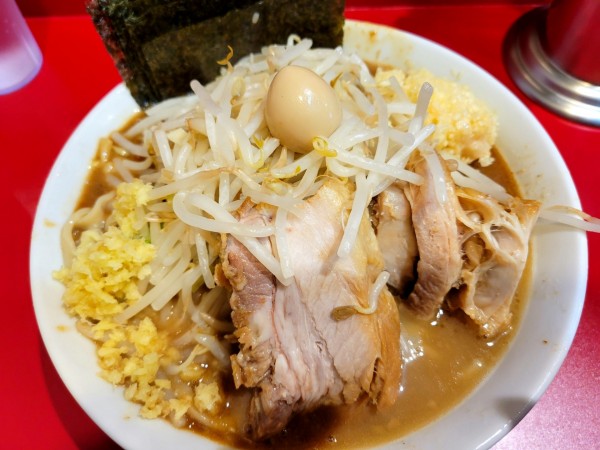 「ミソロー(ニンニク)+のり」@麺屋HEROの写真