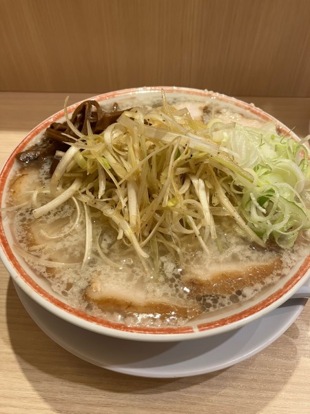 「肉そば　ネギトッピ　こってり」@中華そば専門 田中そば店 武蔵境店の写真