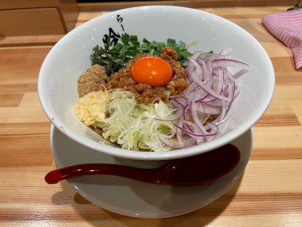 「台湾まぜそば 大盛り1070円 追いめし無料＋追い飯50円」@らーめん吟雅の写真