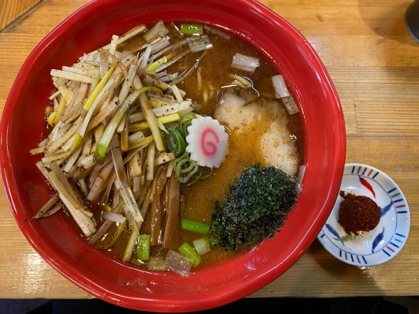 「机上のネギ味噌中華　1200円」@我的中華そば 机上の空論。の写真
