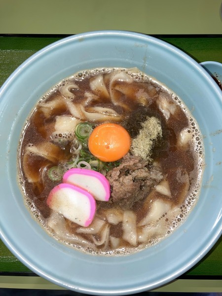 「伊吹アジ・サバ節・ムロ削り　きしめん中華」@麺の道ナナちゃんの写真