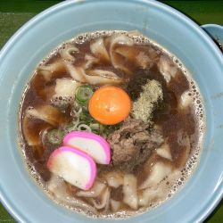 伊吹アジ・サバ節・ムロ削り　きしめん中華