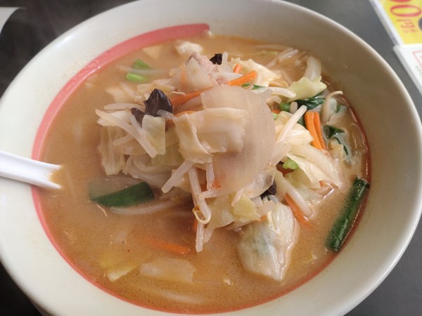 「味噌野菜ラーメン630円」@幸楽苑 保原店の写真