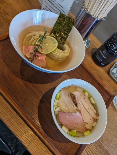 「昆布水つけめん 塩（大）」@YOKOKURA STOREHOUSEの写真