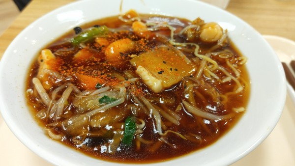 「海鮮三種のあんかけらーめん・麺大盛 ¥740」@ポッポ 川崎店の写真