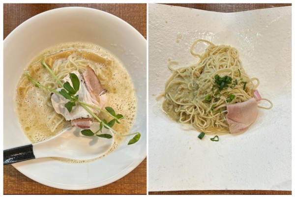 「深み鶏（濃厚） 替玉（牡蠣のソース）」@芛堂寺の写真