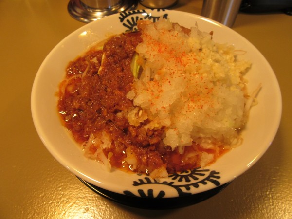 「辛　洋二郎（１０００円）＋大盛１５０円」@特級中華蕎麦 洋介 天久保店の写真