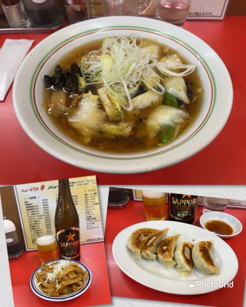 「五目うま煮ラーメン＋餃子＋メンマ　他」@ニューピリカ 華の写真