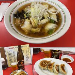 五目うま煮ラーメン＋餃子＋メンマ　他