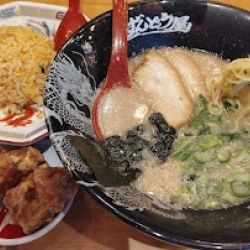 元味(もとあじ)ラーメン(820)＋Aセット(600)