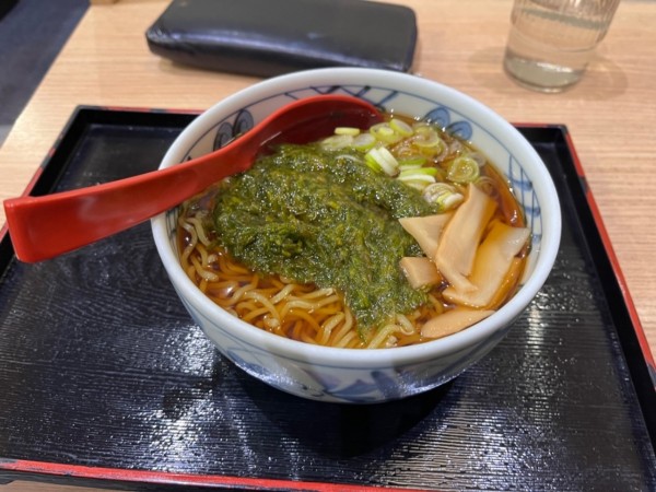 「ぎばさラーメン720円」@駅そば しらかみ庵の写真
