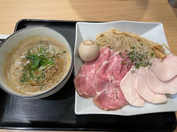 「特製ポタージュ鶏白湯つけ麺」@麺処 飯田家の写真
