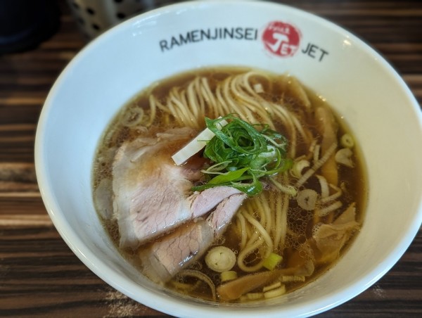 「醤油ラーメン」@ラーメン人生 JET 福島本店の写真