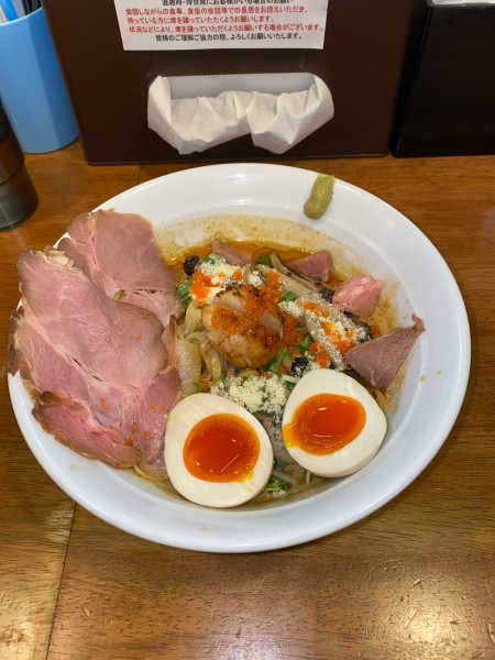 「ウニとホタテの和えそば特製¥2,060円(限定)」@らぁ麺はうす Sumika0の写真