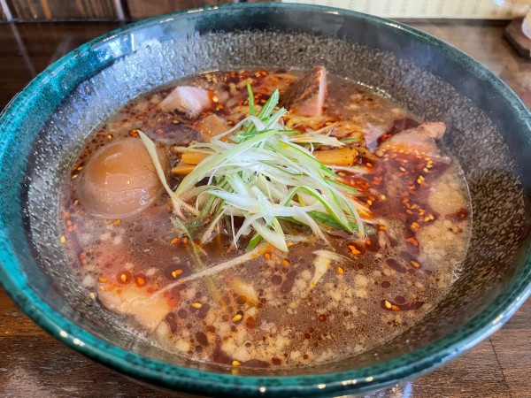 「辛正油　味付け玉子」@らーめん 岳の写真