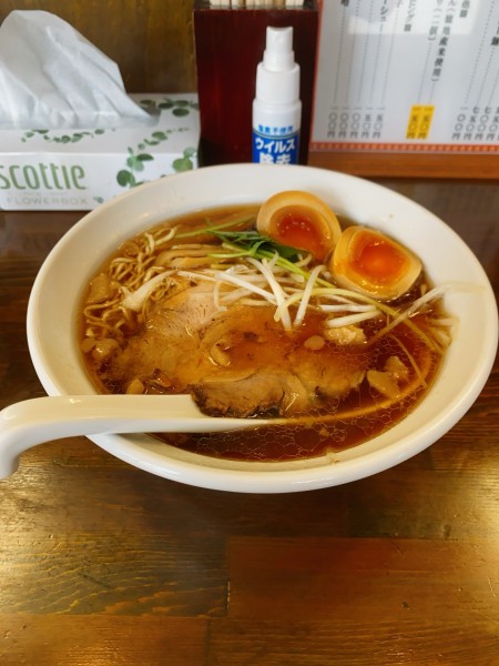 「中華そば元祖（煮玉子）」@今里の写真