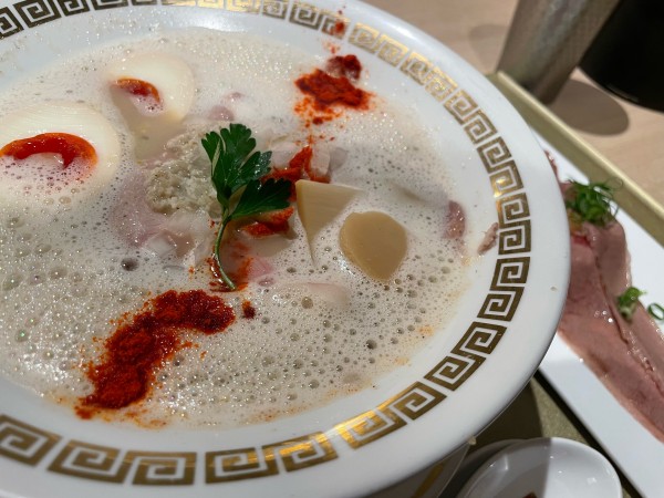 「鯛白湯とろり」@鯛白湯らーめん ○de▽の写真