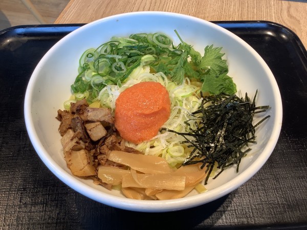 「明太まぜそば」@まぜそば 凜々亭 ミナカ小田原店の写真