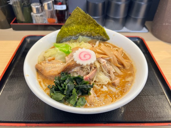 「朝のみそラーメン」@つけ麺丸和 各務原分店の写真