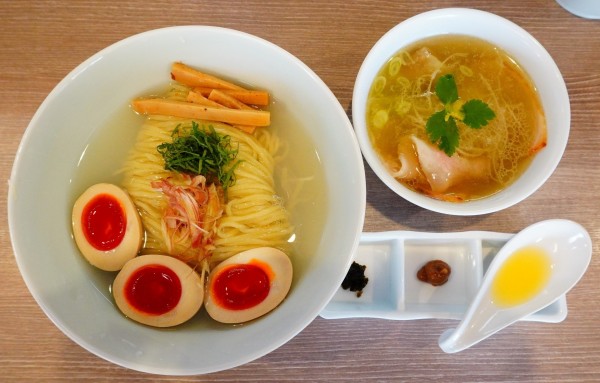 「塩 特製しじみ昆布水つけ麺」@中華そば 和渦 TOKYOの写真