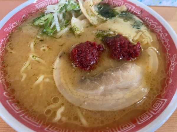 「赤玉旨辛みそらーめん850円+赤玉100円」@めん太郎 二本松店の写真