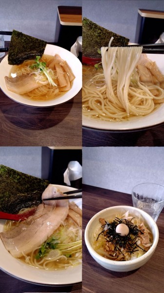 「『中華蕎麦 塩+豚ネギ丼(¥900+350)』」@中華蕎麦 かくれんぼの写真