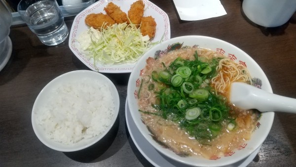 「カキフライ定食1100円」@来来亭 鳥取店の写真