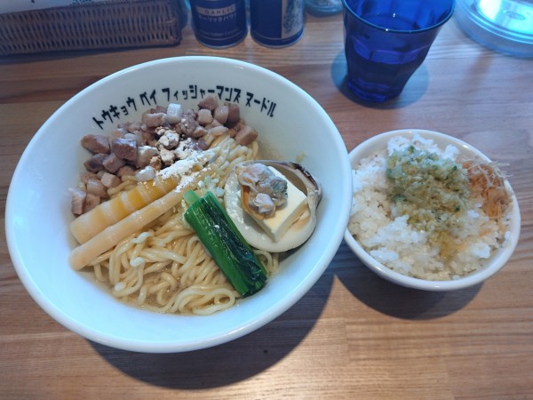 「潮まぜそば¥1100+貝ジンジャー¥250-」@Tokyo Bay Fisherman's noodle 木更津店の写真