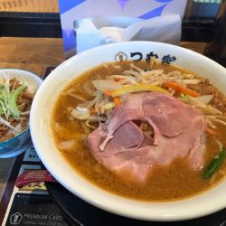味噌ラーメン＋肉味噌飯