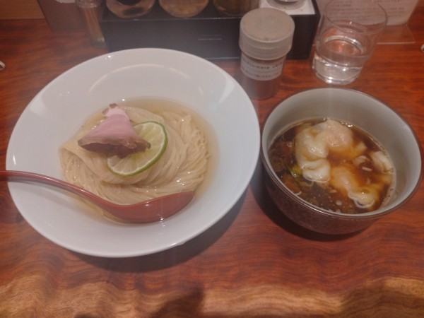 「特製昆布水つけ麺(醤油)¥1400-」@三馬路 東京店の写真