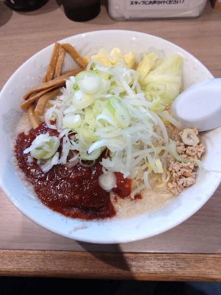 「特製旨辛しょうゆらーめん」@こってりらーめん なりたけ 津田沼店の写真