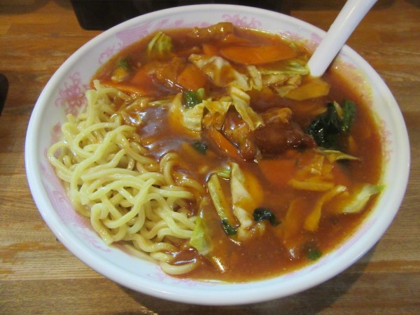 「肉スタミナ冷しメン（９００円）」@ラーメン 現代の写真