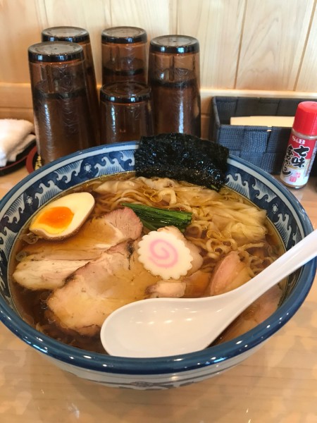 「ワンタン麺」@白河手打中華そば 大志 ヱビスヤいわき分店の写真