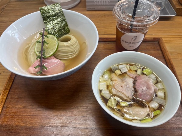 「味玉 昆布水つけ麺(大) ちょい肉増し」@YOKOKURA STOREHOUSEの写真