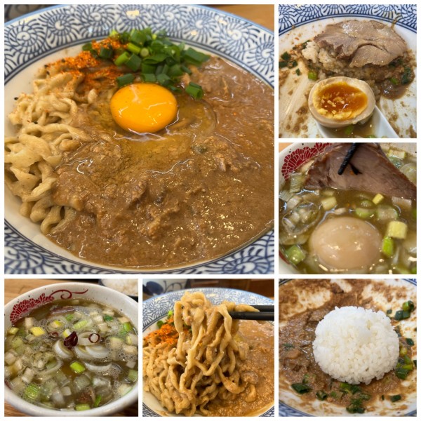 「【季節限定】牡蠣味噌かま玉つけそば1280円+ひとくちご飯」@中華そば専門 とんちぼの写真