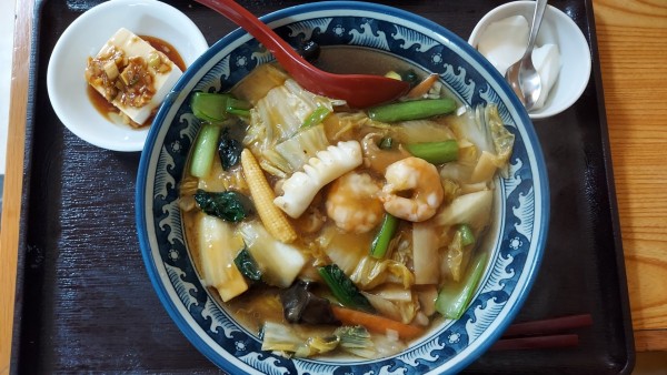 「五目そばランチセット 980円」@苗記餃子房の写真