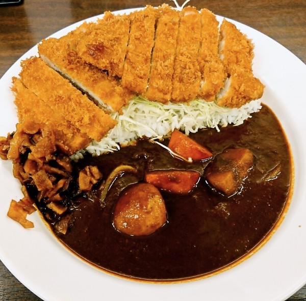 「かつに合うソースＷロースかつカレー」@マイカリー食堂 高田馬場店の写真