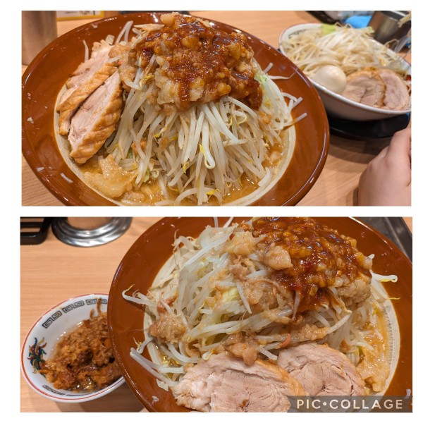 「大味噌山➕麺増し➕肉あぶら」@ラーメン豚山 与野本町店の写真