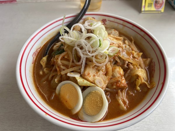 「五目味噌タンメン　大盛クーポン1070円麺硬め」@蒙古タンメン 中本 船橋店の写真