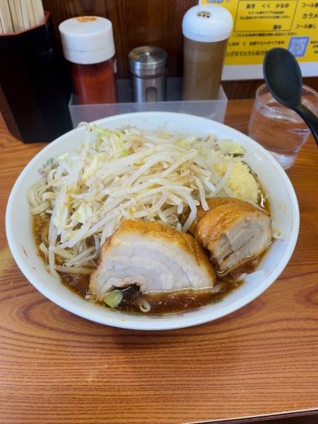 「ラーメン ニンニク野菜アブラ」@ラーメン二郎 亀戸店の写真