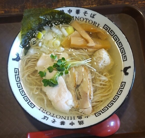 「塩味鶏中華そば 850円」@自家製麺 鶏中華そば 火鳥 HINOTORIの写真