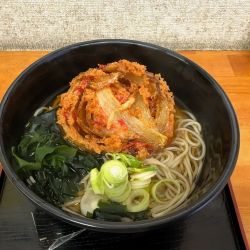 紅生姜天そば(510円)