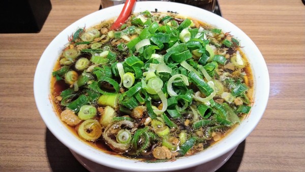 「中華ハーフ(麺硬め)+ネギ増し」@麺や 太華 横浜橋店の写真