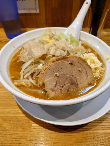 「ラーメン濃厚  ニンニク  アブラ」@自家製麺88の写真